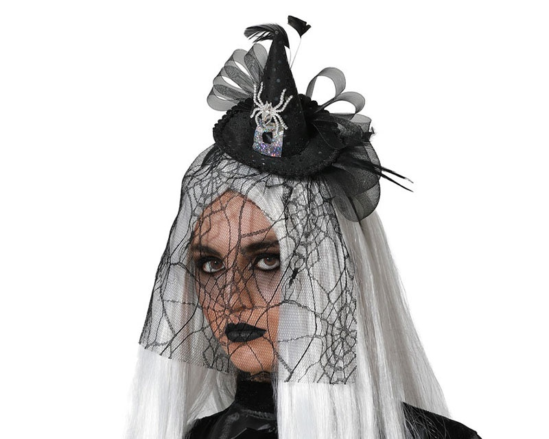 Diadema gorro bruja viuda