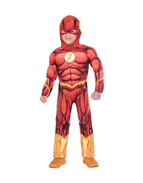 DISFRAZ DE FLASH DELUXE CON CUBREBOTAS