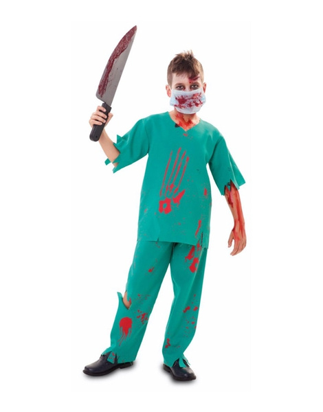 proporcionar Calígrafo Audaz Disfraz Médico zombie infantil