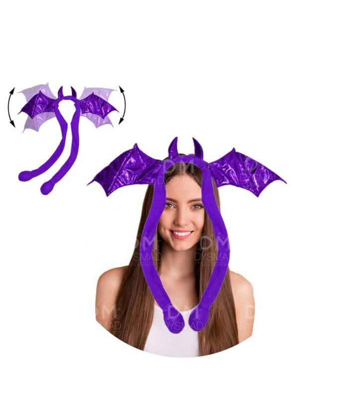 Diadema murciélago con alas