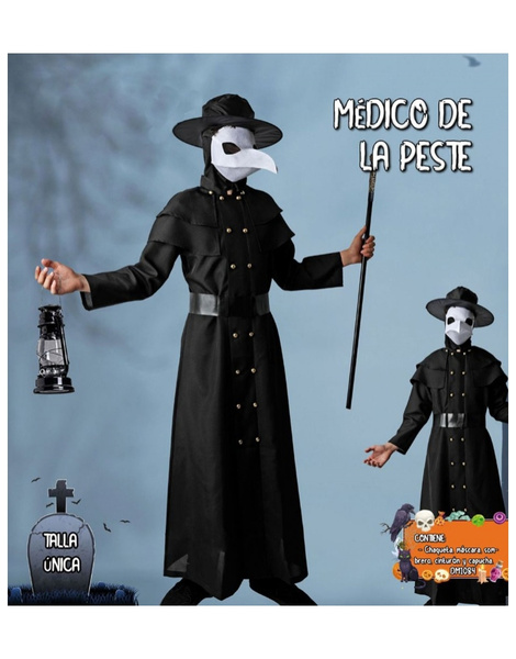 Disfraz médico de la peste adulto ML