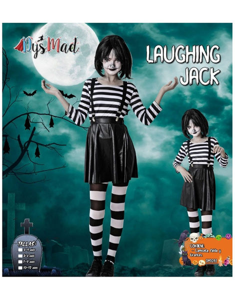 Disfraz Laughhing jack para niña