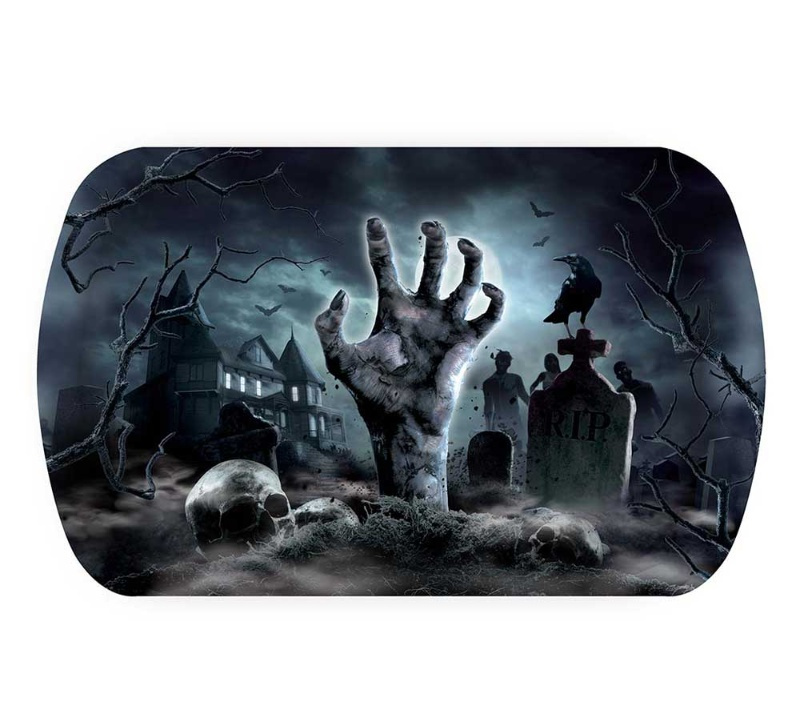 Bandeja cementerio plástico 39x24 cms.