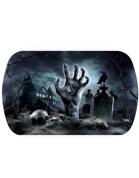 Bandeja cementerio plástico 39x24 cms.