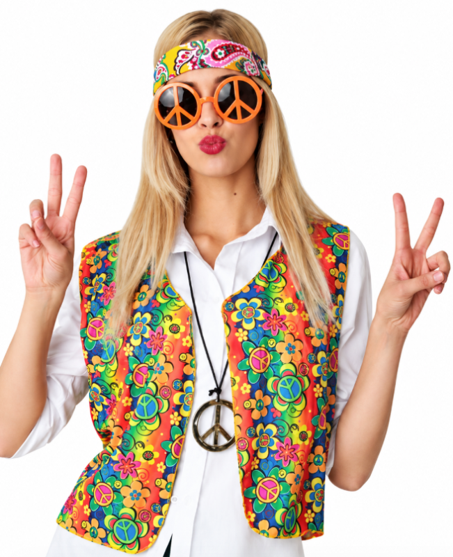Chaleco Hippie adulto