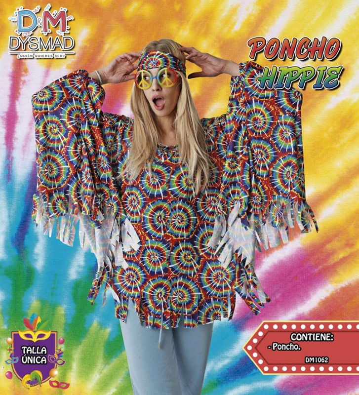 Poncho Hippie adulta