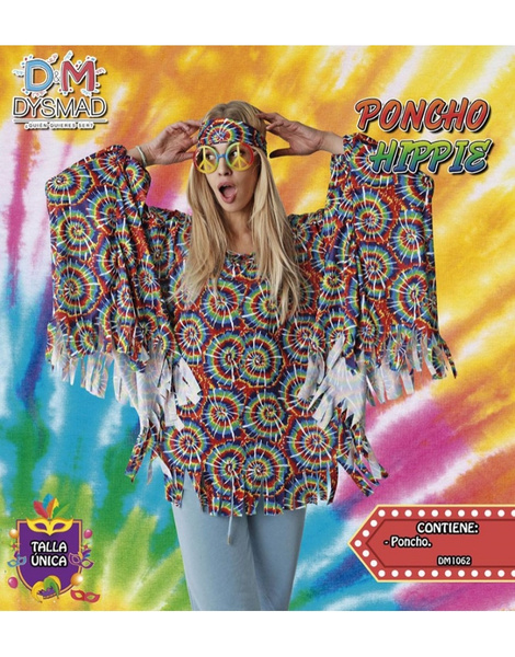 Poncho Hippie adulta