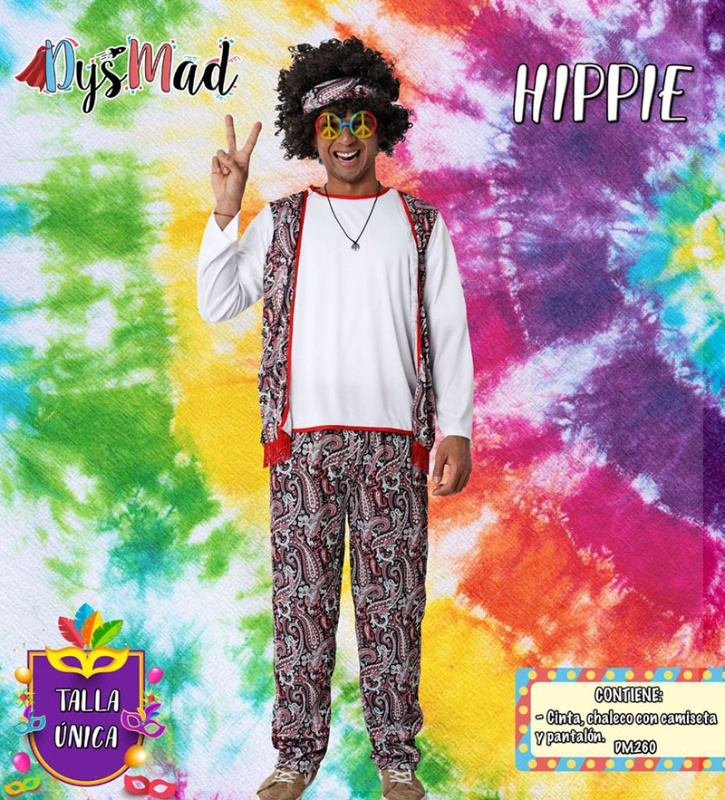 Disfraz Hippie para hombre T.ML