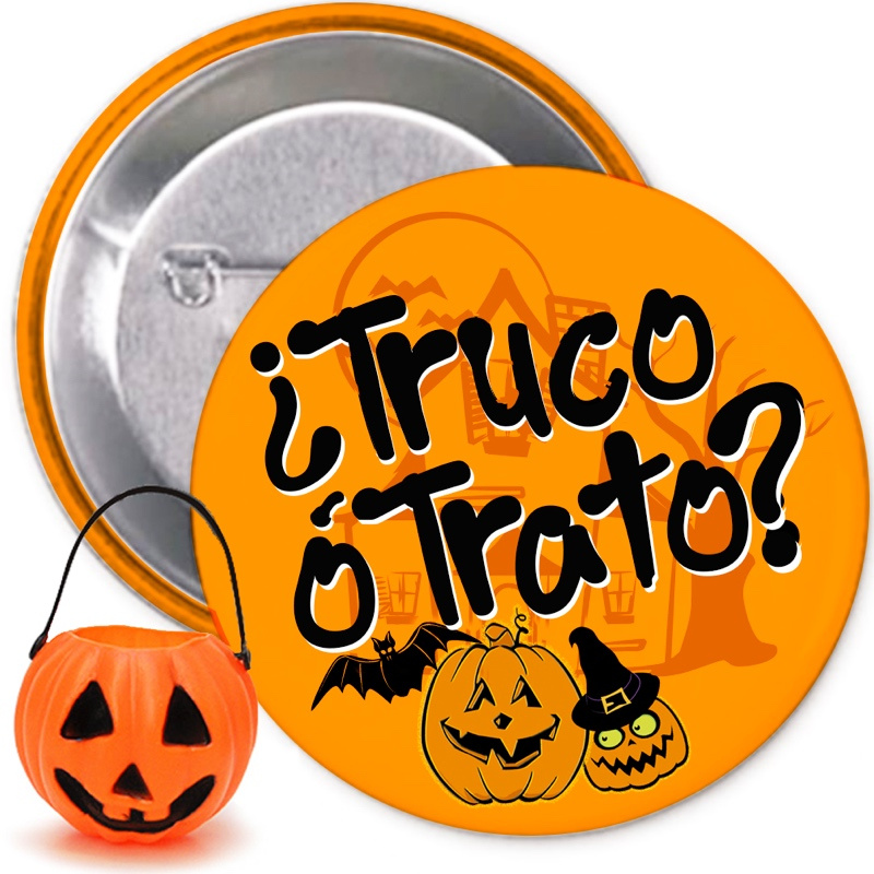 Chapa Halloween Truco ó Trato unidad
