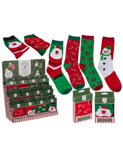 Calcetines navideños adulto t.unica