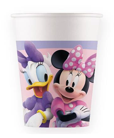 8 vasos Minnie mouse 20 cl. desechables