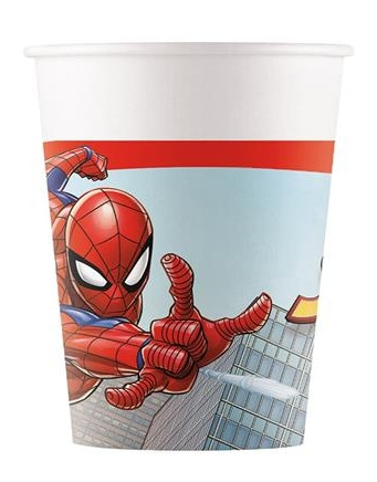 8 vasos Spiderman 20 cl. desechables