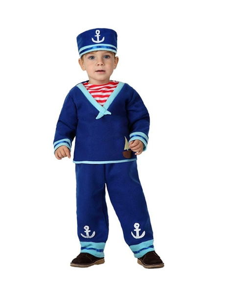 Disfraz marinero azul para bebés 6M