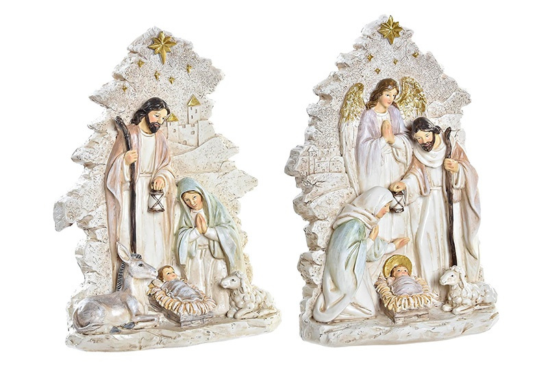 Nacimiento resina 17x7x23 cms. surt.