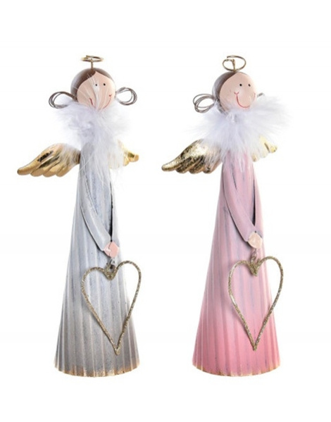 Figura metal Angel 9x5.5x20cms. surt