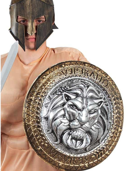 Escudo romano cabeza león