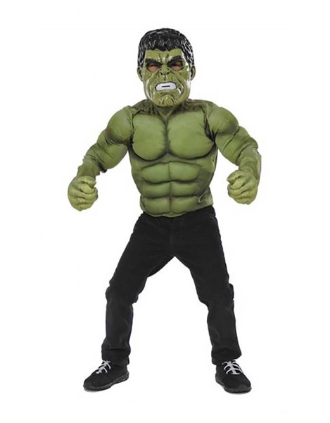 Arenoso Dar una vuelta Intermedio Disfraz Hulk AV pecho+masc.+guante INF
