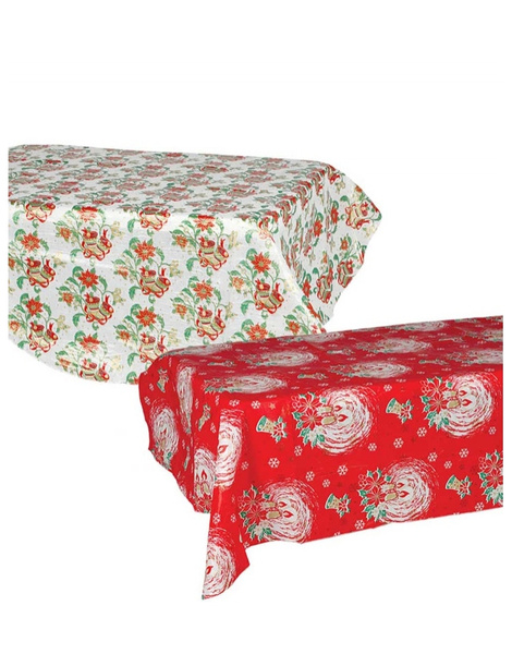 Mantel navideño plastico 178x132cms