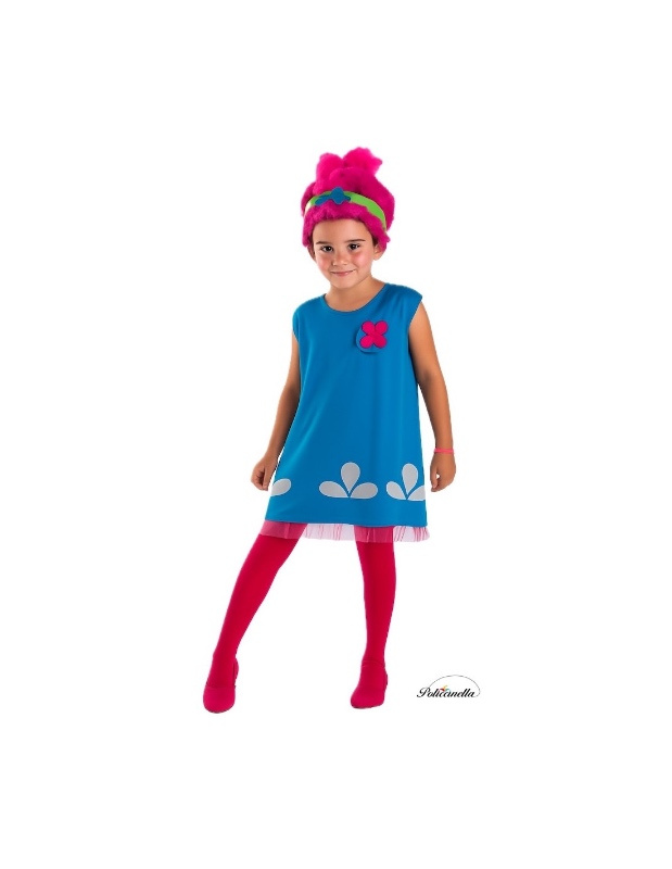 Disfraz Troll popi para niña