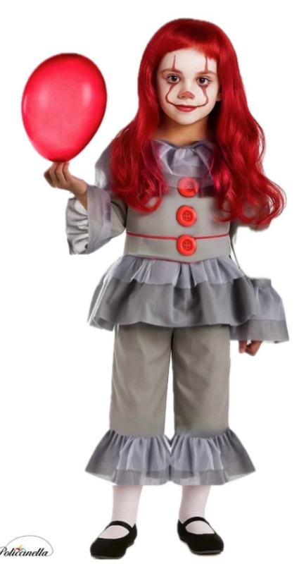 Disfraz Payaso asesino infantil unisex