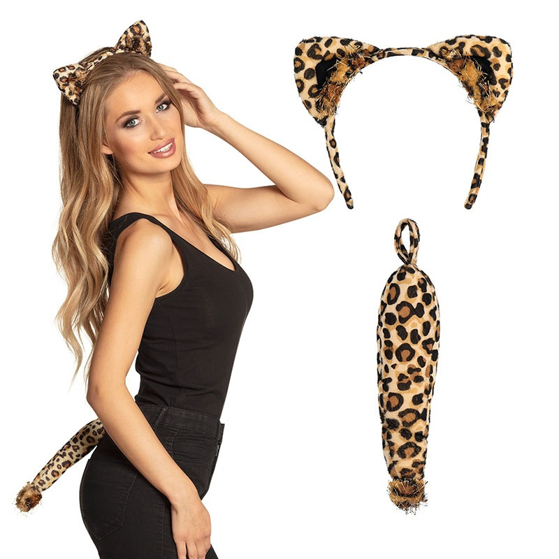 Set Leopardo (diadema y rabo)