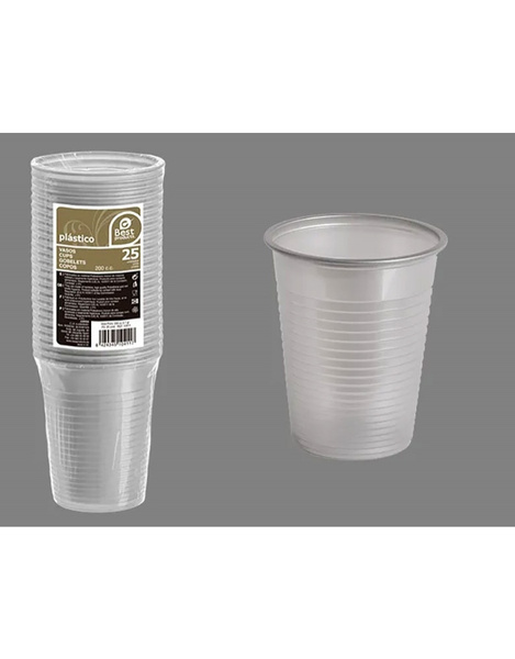 Vaso plata 200 cc. 2.7gr. PS 25 uds.