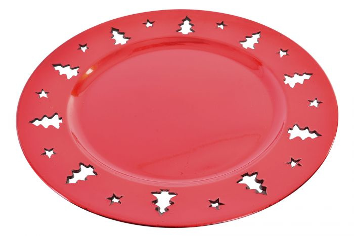 Centro de mesa PP 33x33cms. rojo