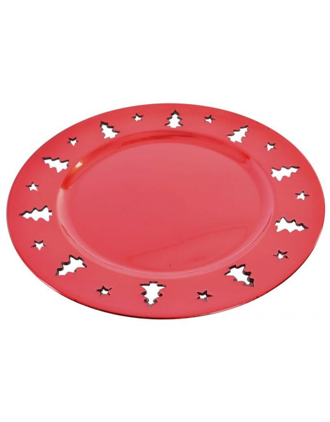 Centro de mesa PP 33x33cms. rojo