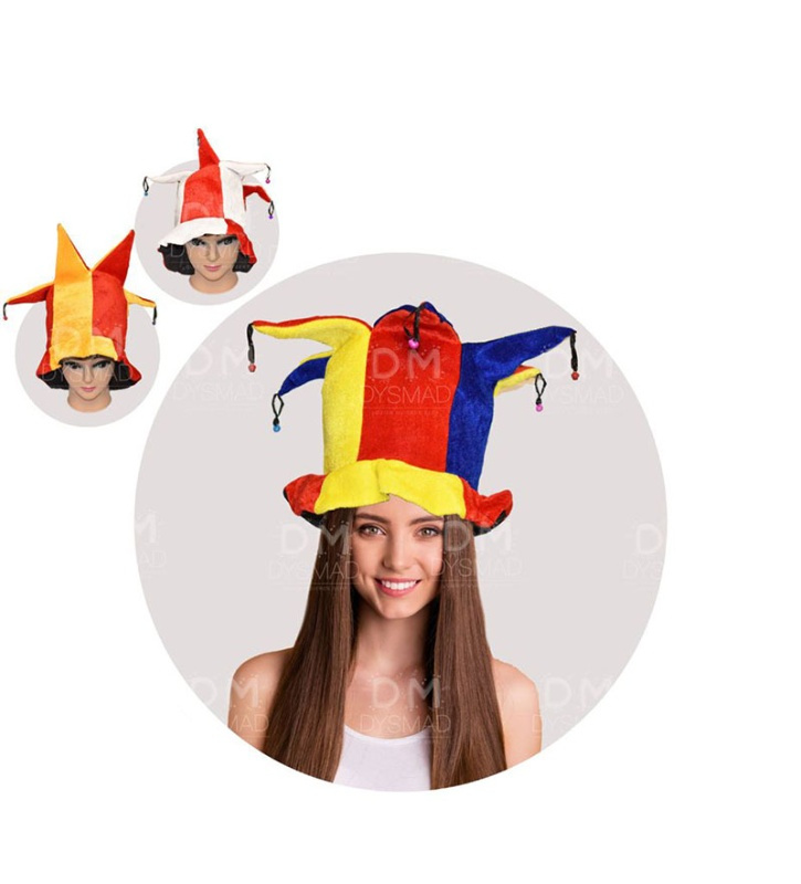 Gorro España tipo bufón cascabeles