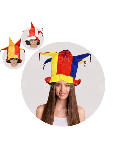 Gorro España tipo bufón cascabeles