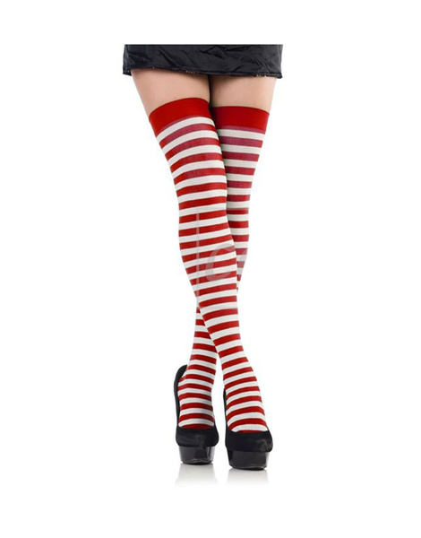 Medias de rayas navideñas