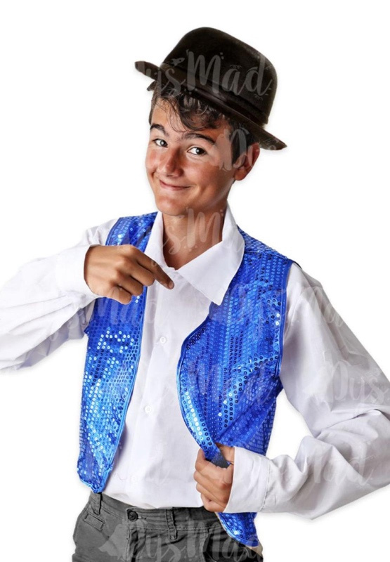 Chaleco lentejuelas infantil colores