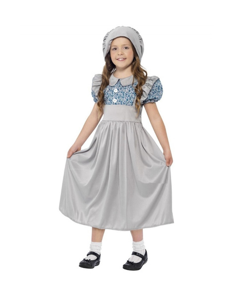 Disfraz de colegiala victoriana infantil
