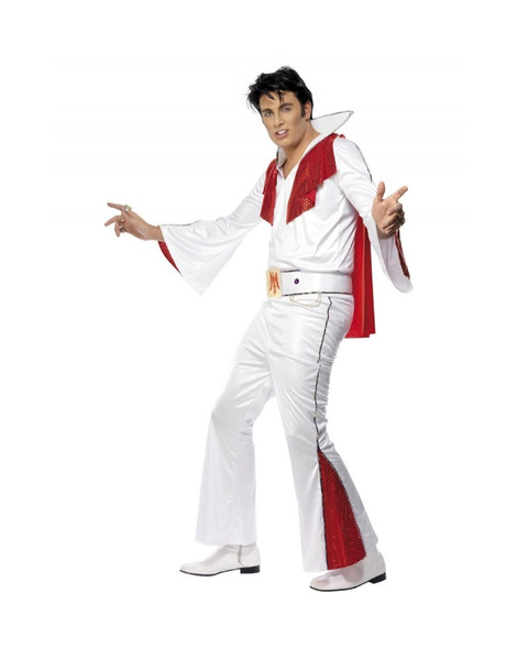Disfraz Elvis Blanco y Rojo adulto delux