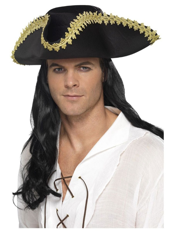 Sombrero Pirata negro adulto