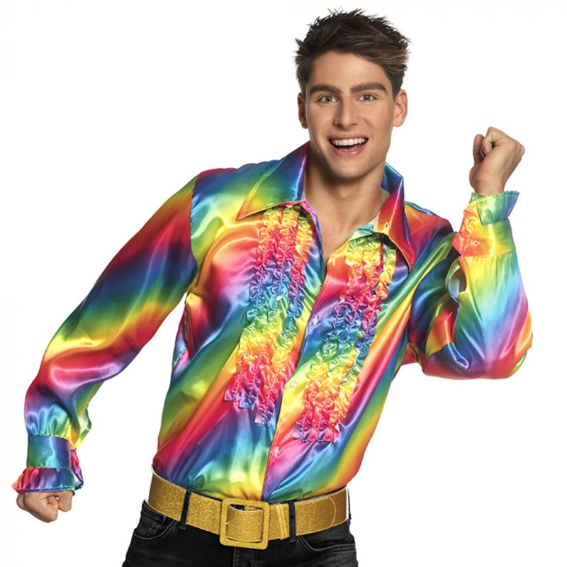 Camisa fiesta arcoiris