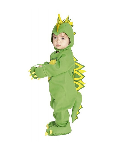 Disfraz Dragoncito Draky verde bebés