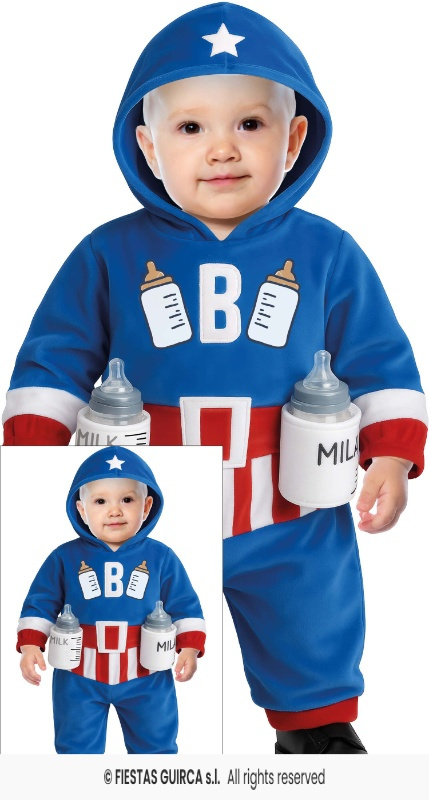 Disfraz Capitán Milk para bebés