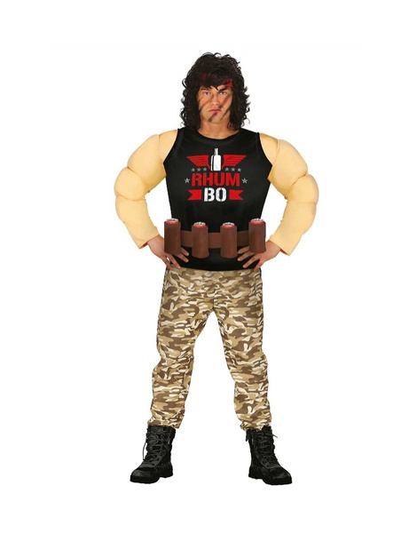 Disfraz Rambo musculoso adulto