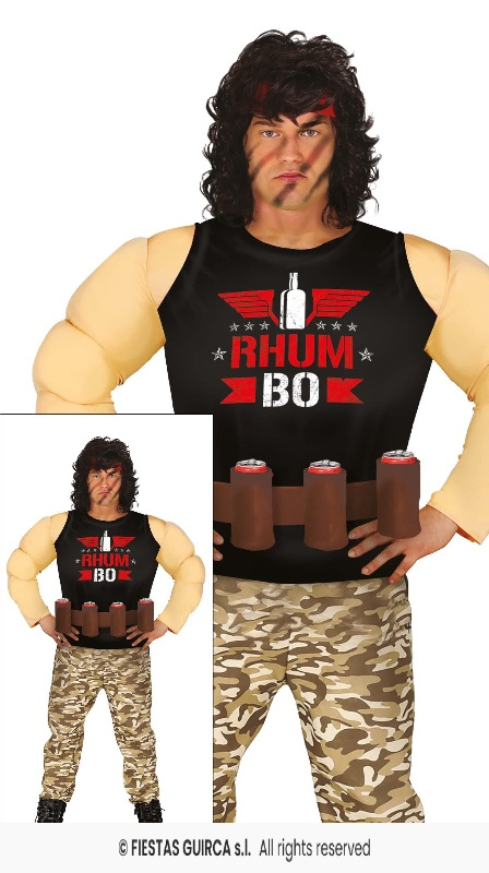 Disfraz Rambo musculoso adulto