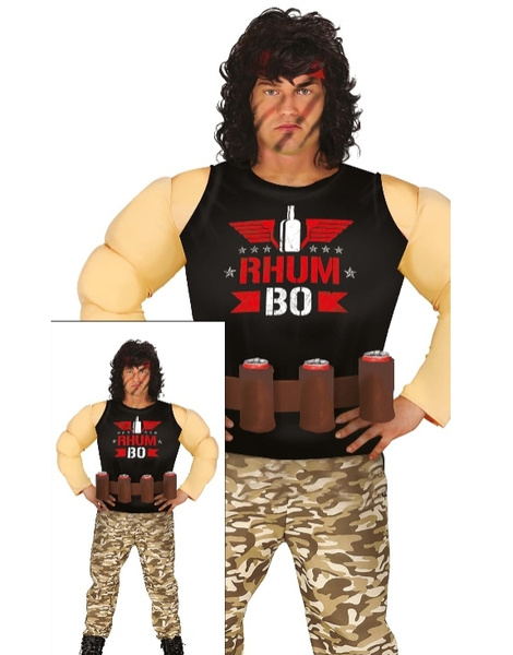 Disfraz Rambo musculoso adulto