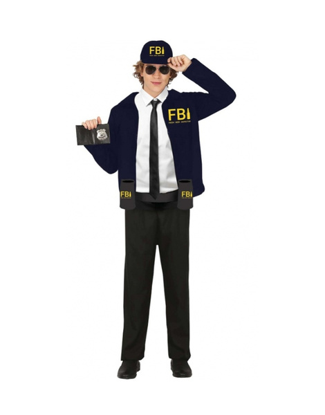 Disfraz Inspector cervezas FBI adulto