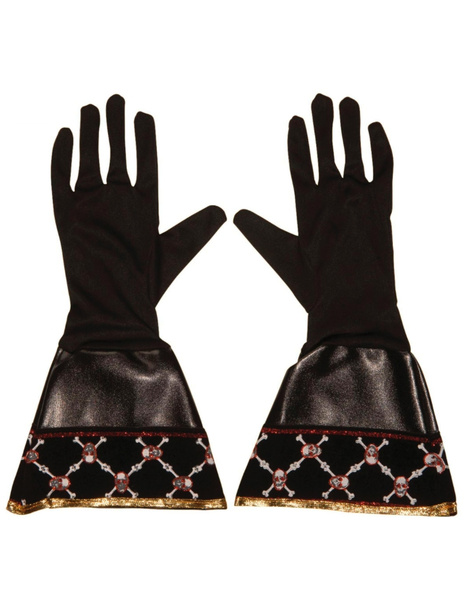 Guantes pirata símil piel adulto T.unica