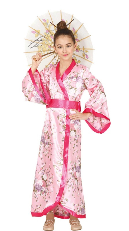 Disfraz Kimono rosa infantil