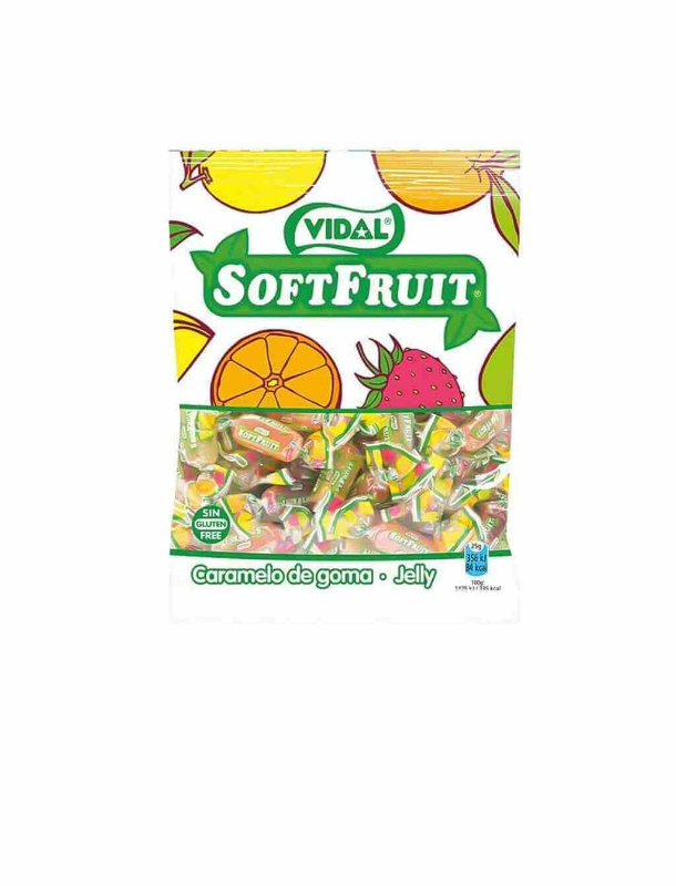 Caramelos Soft fruit  B.80gr. vidal