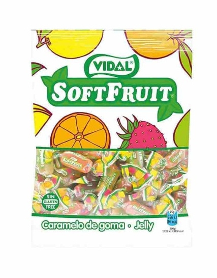 Caramelos Soft fruit  B.80gr. vidal