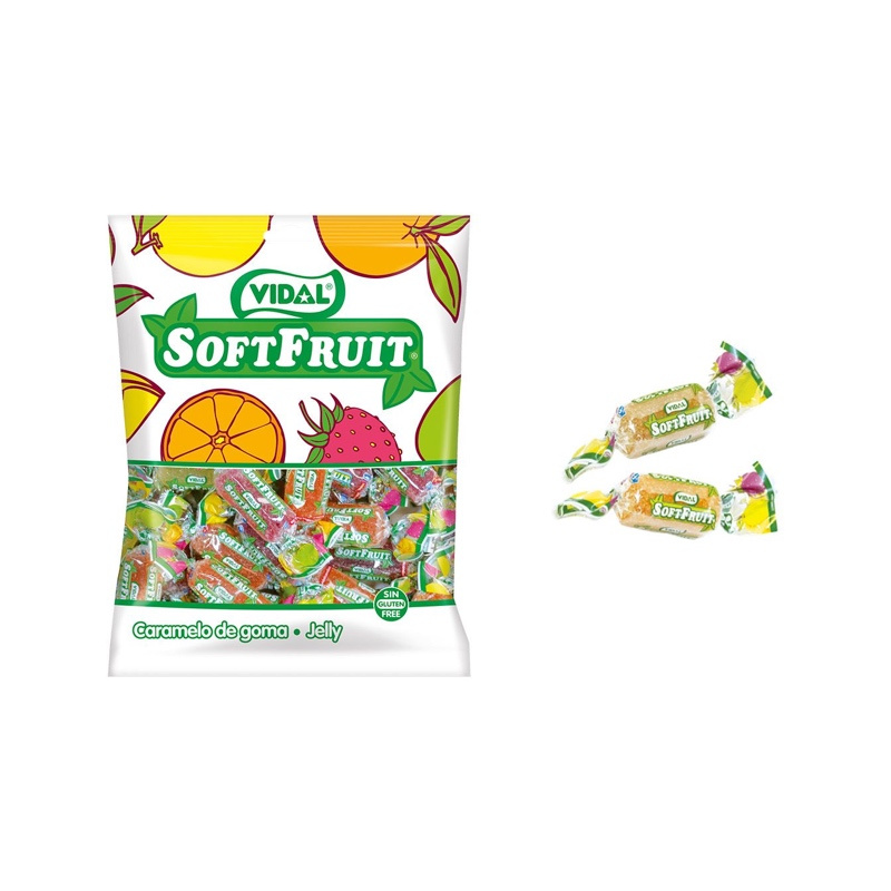 Caramelos Soft fruit  B.80gr. vidal