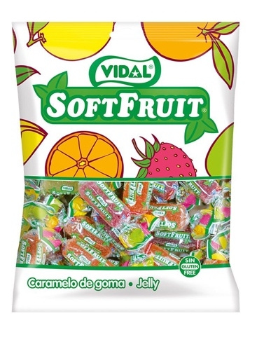 Caramelos Soft fruit  B.80gr. vidal