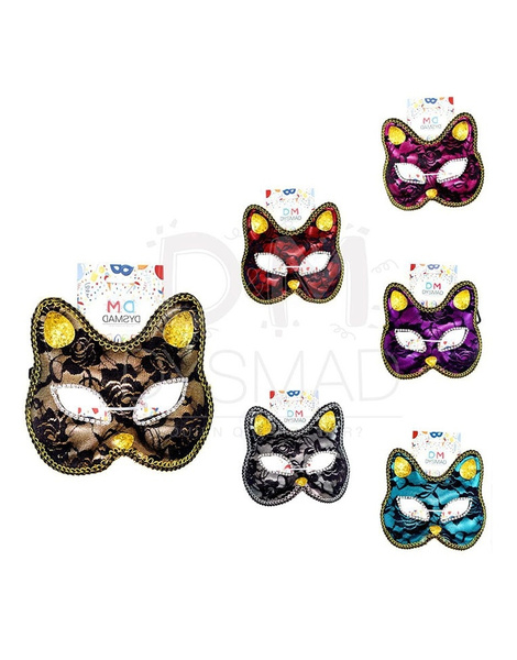 Antifaz de Gato encajes colores surtidos