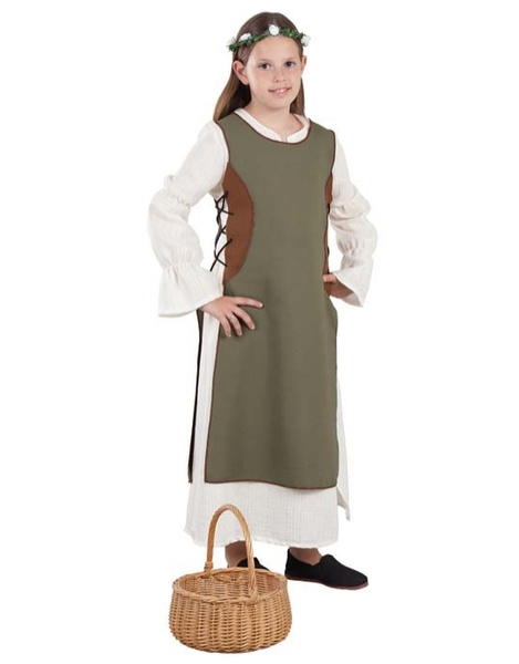 Disfraz Campesina medieval para niña